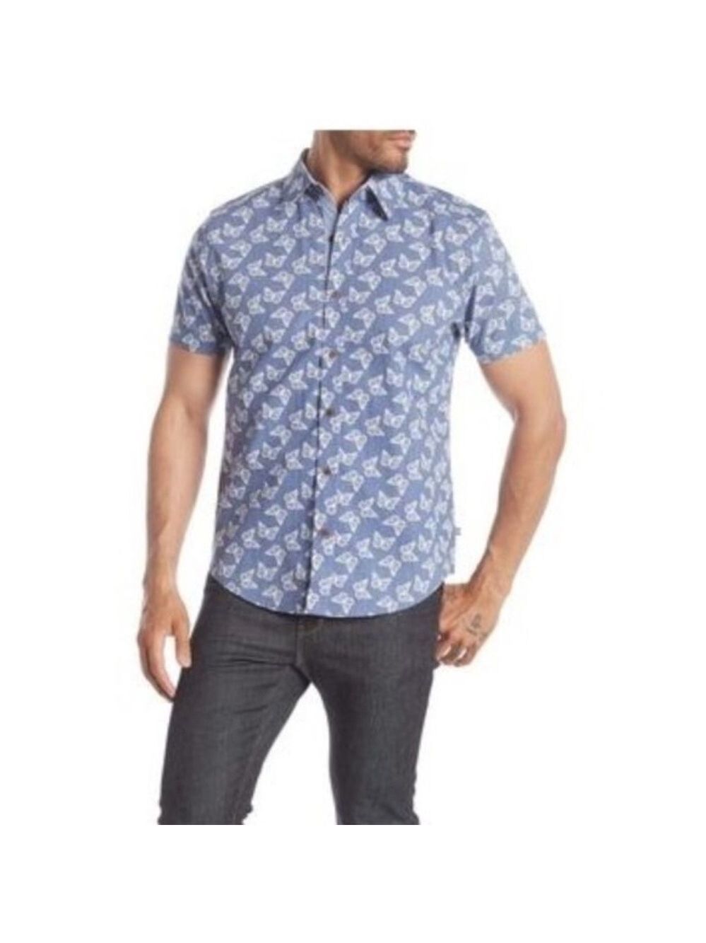 The Savile Row Short Sleeve Men's Print shirt
